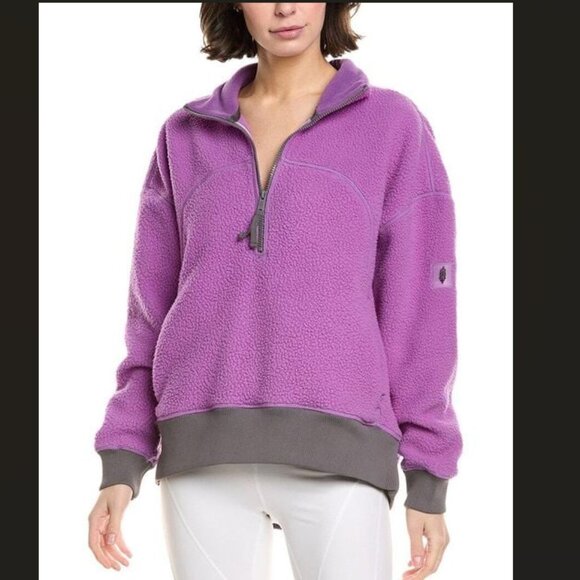 NEW FREE PEOPLE MOVEMENT Hit The Slopes Quarter Zip Pullover for women 825 6m3 - Picture 4 of 8